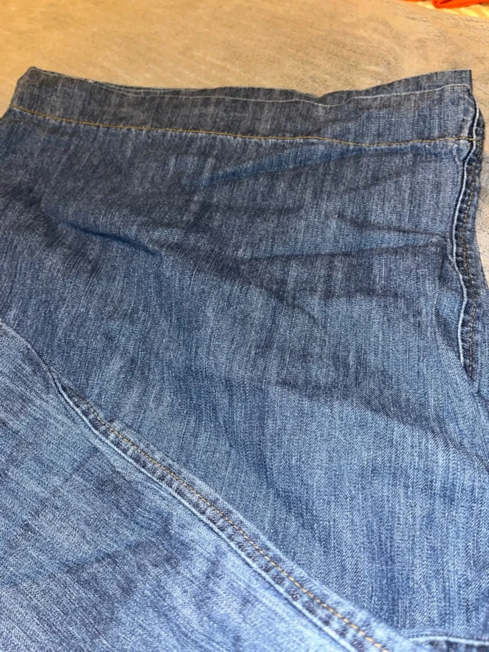 LC Lauren Conrad Dark Blue Button-Fly Wide Leg Jeans - Picture 5 of 5